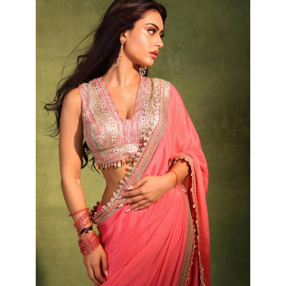 Gopi Vaid Nysa Devgn in Samarkand Saree with Stitched Blouse