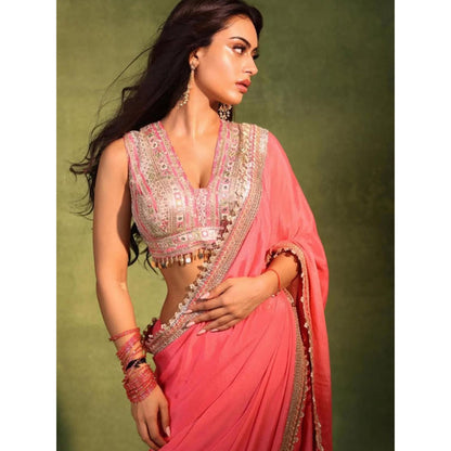 Gopi Vaid Nysa Devgn in Samarkand Saree with Stitched Blouse