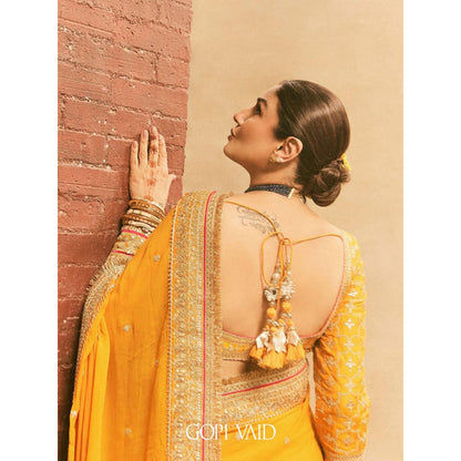 Gopi Vaid Raveena Tandon in Dilruba Saree with Stitched Blouse