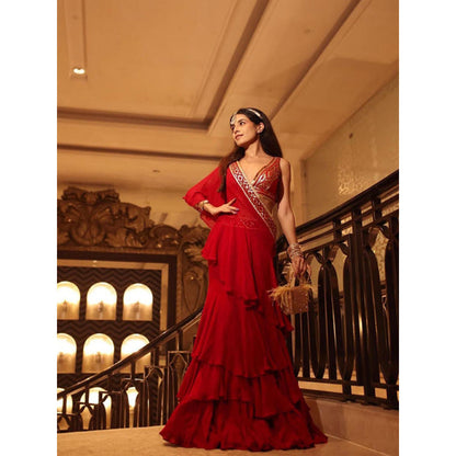 Gopi Vaid Prerna Mehra in Marrakesh Saree with Stitched Blouse