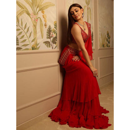 Gopi Vaid Prerna Mehra in Marrakesh Saree with Stitched Blouse
