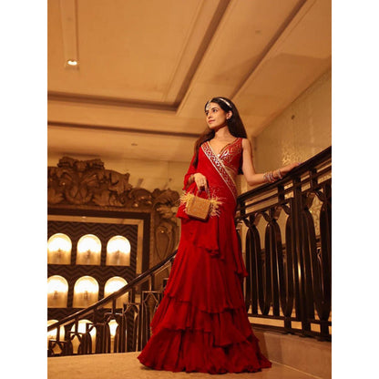 Gopi Vaid Prerna Mehra in Marrakesh Saree with Stitched Blouse