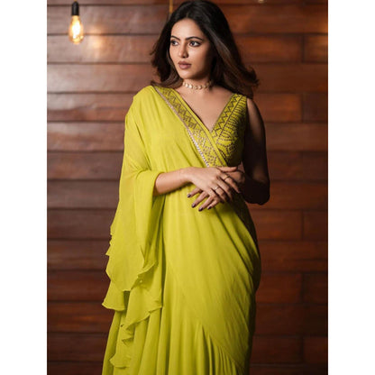 Gopi Vaid Abshar Saree with Stitched Blouse