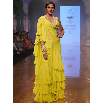 Gopi Vaid Abshar Saree with Stitched Blouse