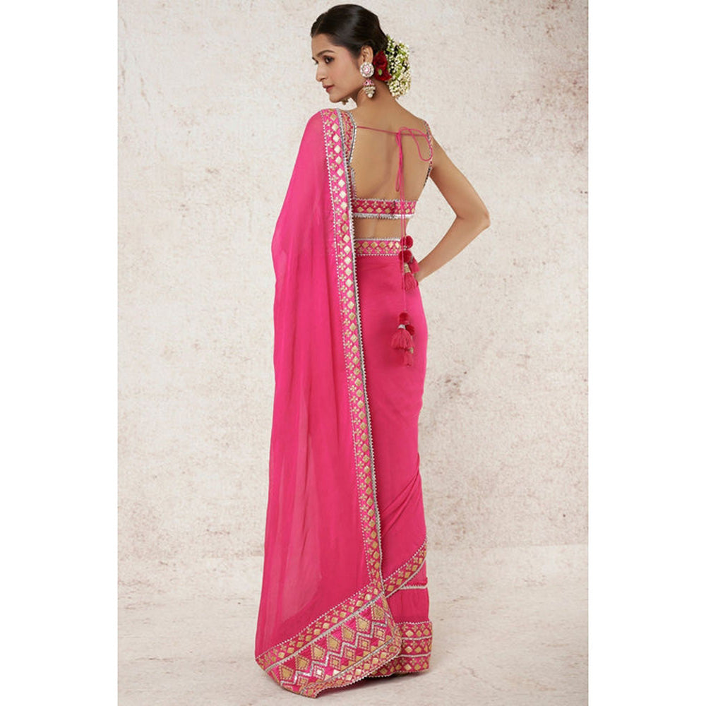 Gopi Vaid Mrunal Thakur In Anupa Saree with Stitched Blouse