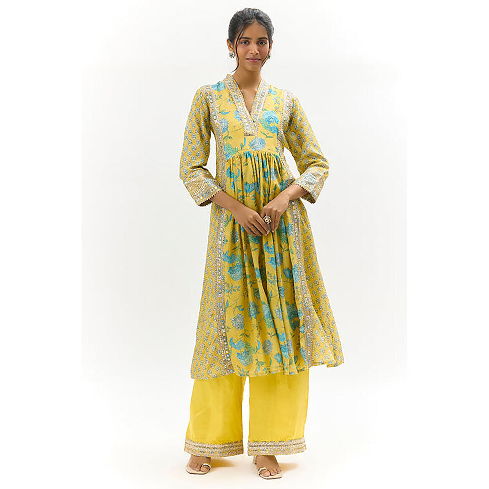 Gopi Vaid Riya Tunic With Palazzo