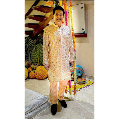 Gopi Vaid Pink Kurta with Pant