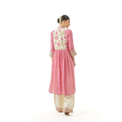 Gopi Vaid Riya Pink Kurta