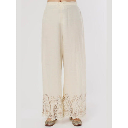 Gopi Vaid Sameesha Ivory Kurta with Palazzo