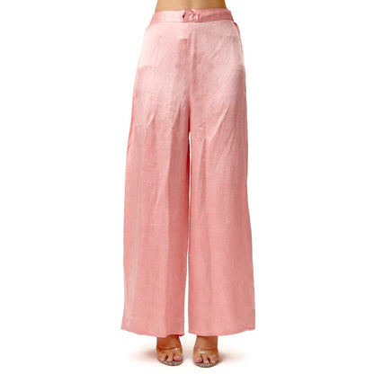 Gopi Vaid Aasmi Pink Embroidered Anarkali Kurta with Palazzo and Dupatta