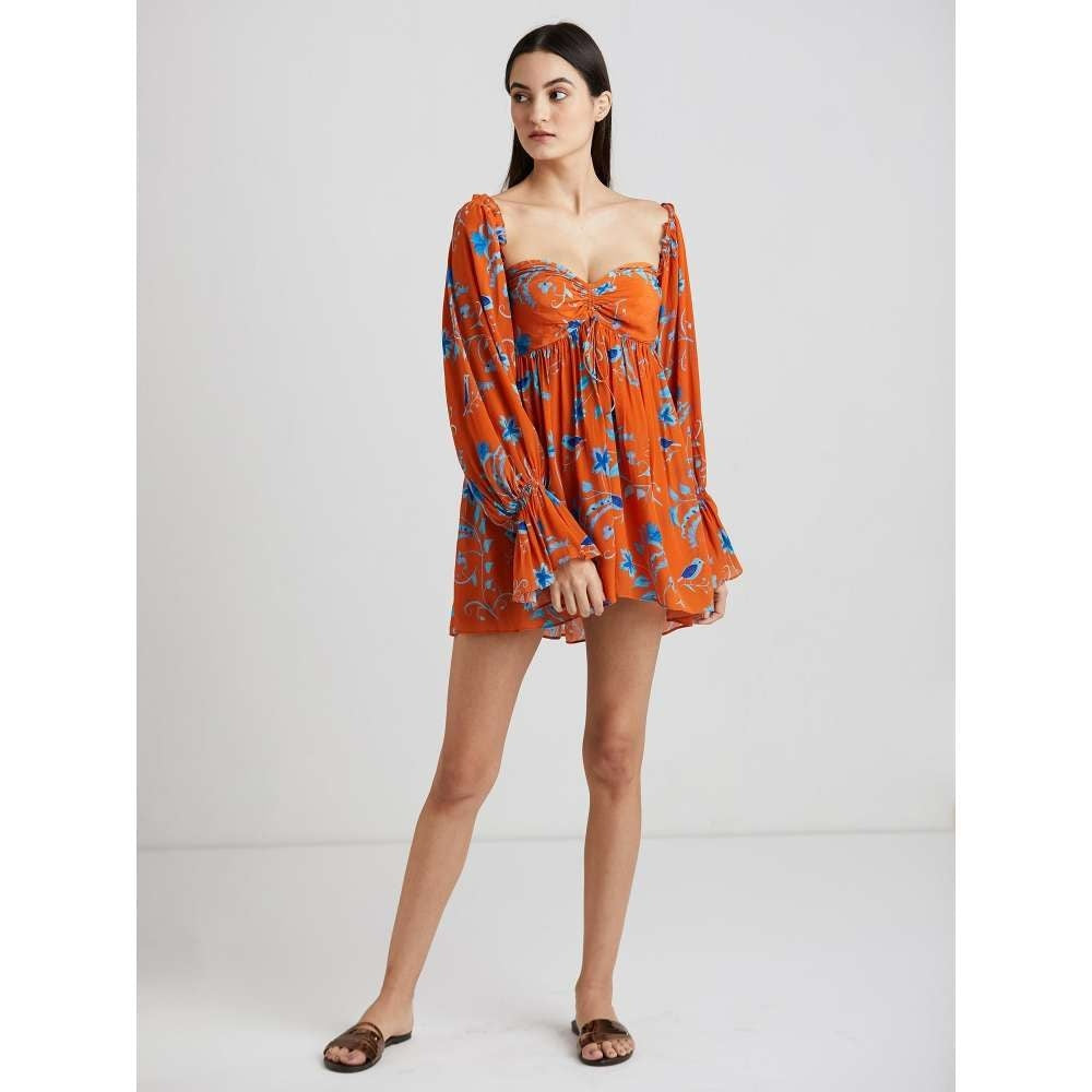 GUAPA Maria Mini Dress - Rust