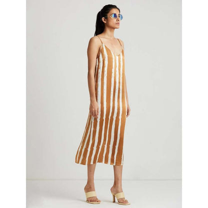 GUAPA Dilara Striped Midi Dress