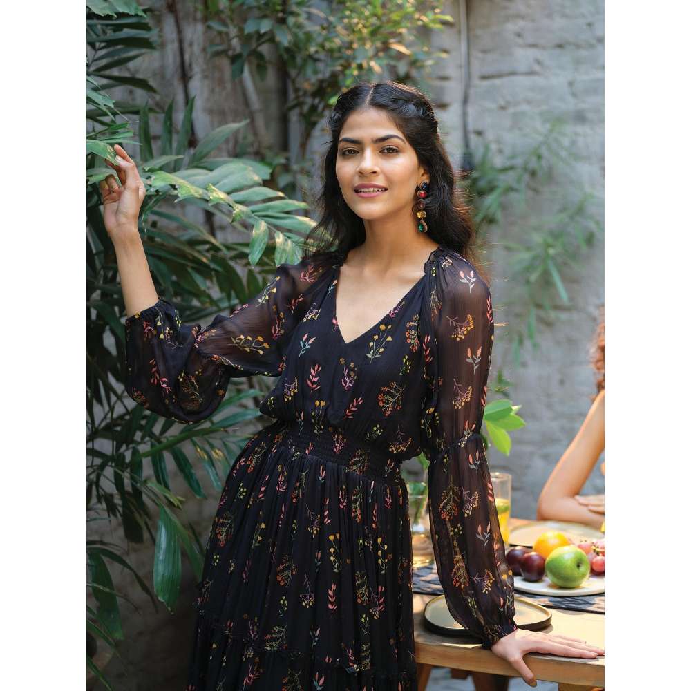GUAPA Feriha Tiered Maxi Dress