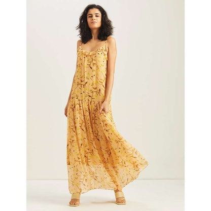 GUAPA Ishil Flowing Maxi Dress - Golden Honey