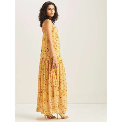 GUAPA Ishil Flowing Maxi Dress - Golden Honey