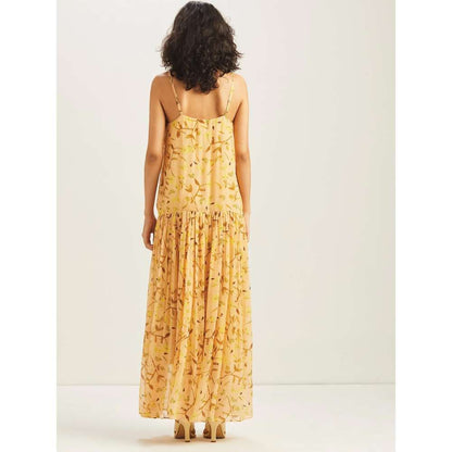 GUAPA Ishil Flowing Maxi Dress - Golden Honey