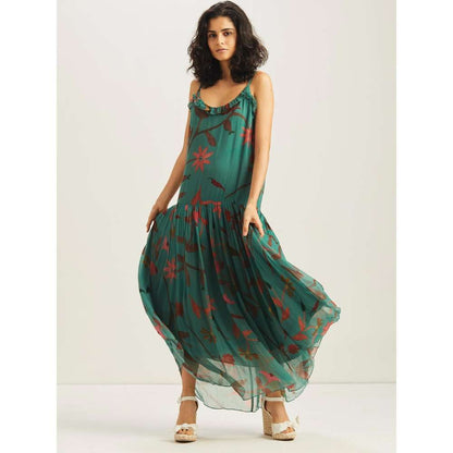 GUAPA Ishil Flowing Maxi Dress - Teal