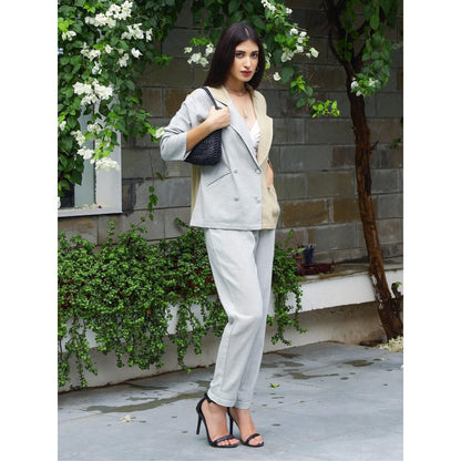 Gulaal Trullo Cotton Blazer with Pant Co-Ord (Set of 2)