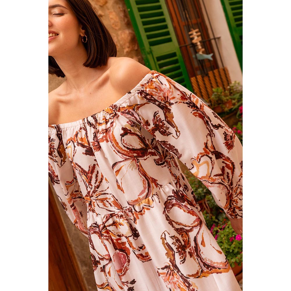 Happi Space Sunday Dress In Canvas Print