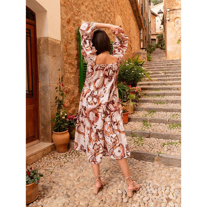 Happi Space Sunday Dress In Canvas Print