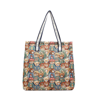 HENNEY BEAR Green Bear Tote Bag