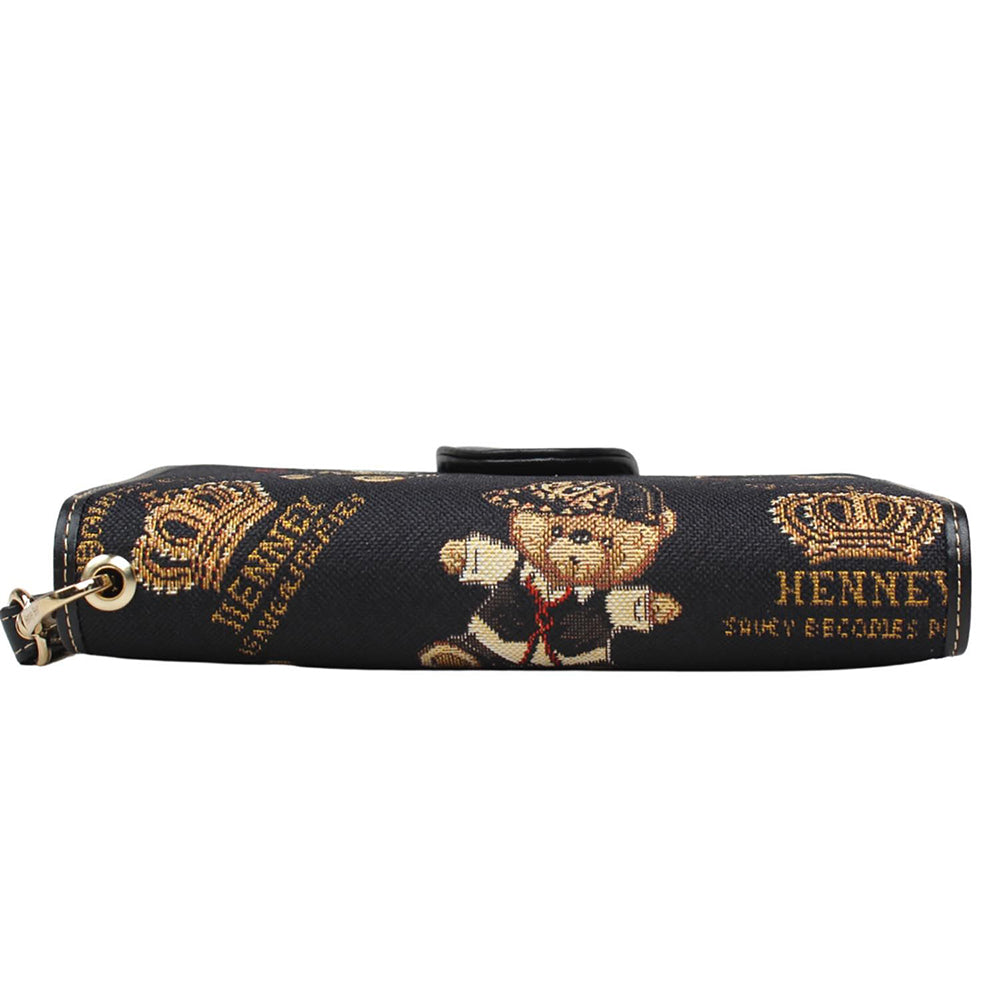 HENNEY BEAR Crown Bear Wristlet Wallet