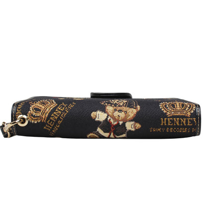 HENNEY BEAR Crown Bear Wristlet Wallet