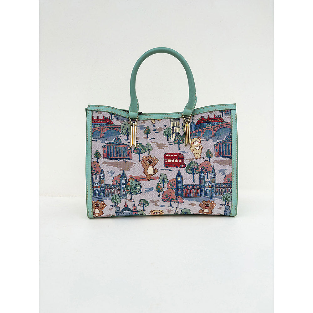 HENNEY BEAR London Bridge Top Handbag with Detachable Strap