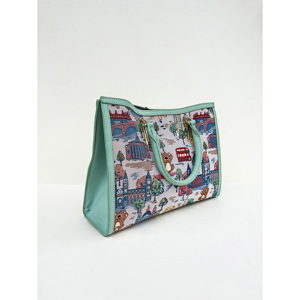 HENNEY BEAR London Bridge Top Handbag with Detachable Strap