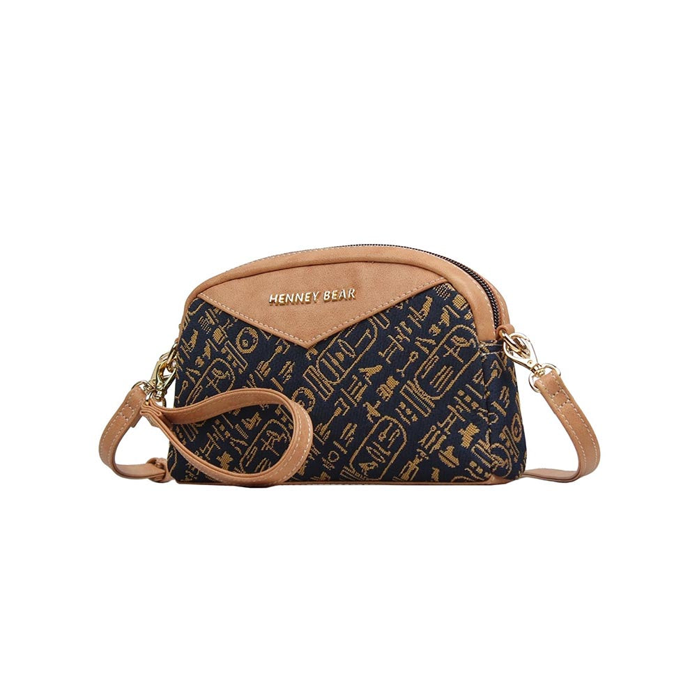HENNEY BEAR Cuneiform Sling Bag with Detachable Strap