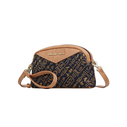HENNEY BEAR Cuneiform Sling Bag with Detachable Strap