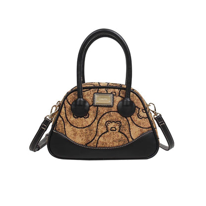 HENNEY BEAR Summit Bear Top Handbag with Detachable Strap