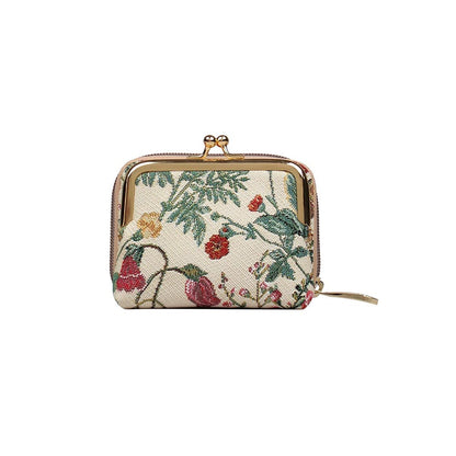 HENNEY BEAR Floral Summer Beige Wallet