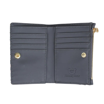 HENNEY BEAR Medal Plate Grey Wallet
