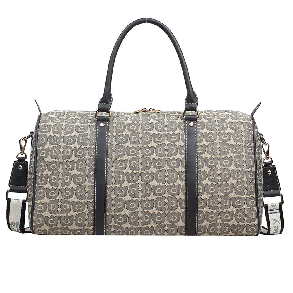 HENNEY BEAR Black Bear Duffle Bag with Detachable Strap