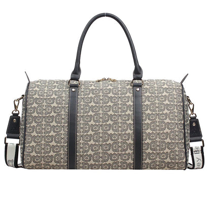 HENNEY BEAR Black Bear Duffle Bag with Detachable Strap