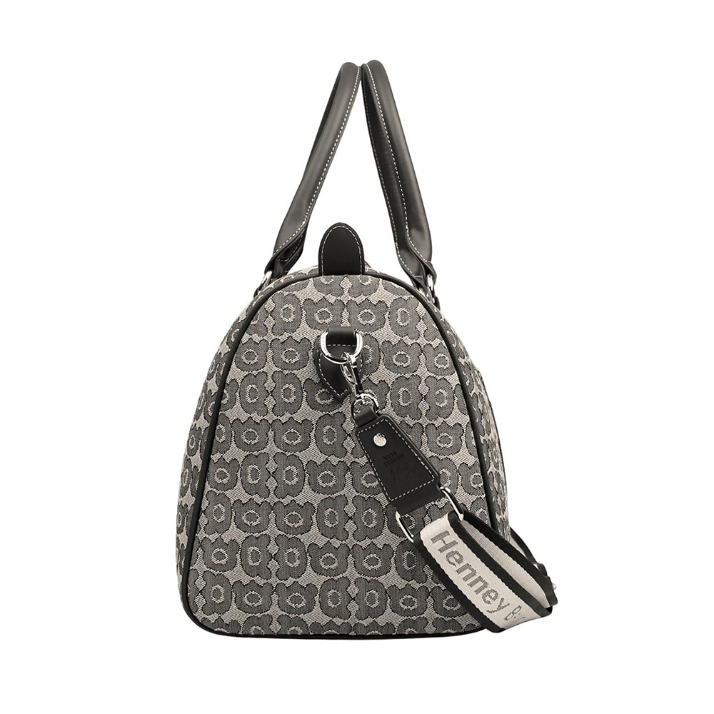 HENNEY BEAR Black Bear Duffle Bag with Detachable Strap