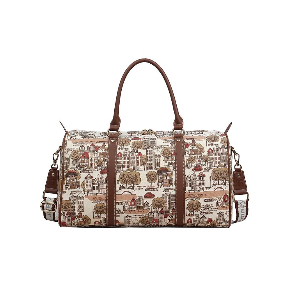 HENNEY BEAR Tree In Fall Duffle Bag with Detachable Strap