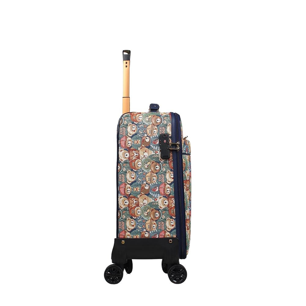 HENNEY BEAR 20 Inch Green Bear Trolley Bag