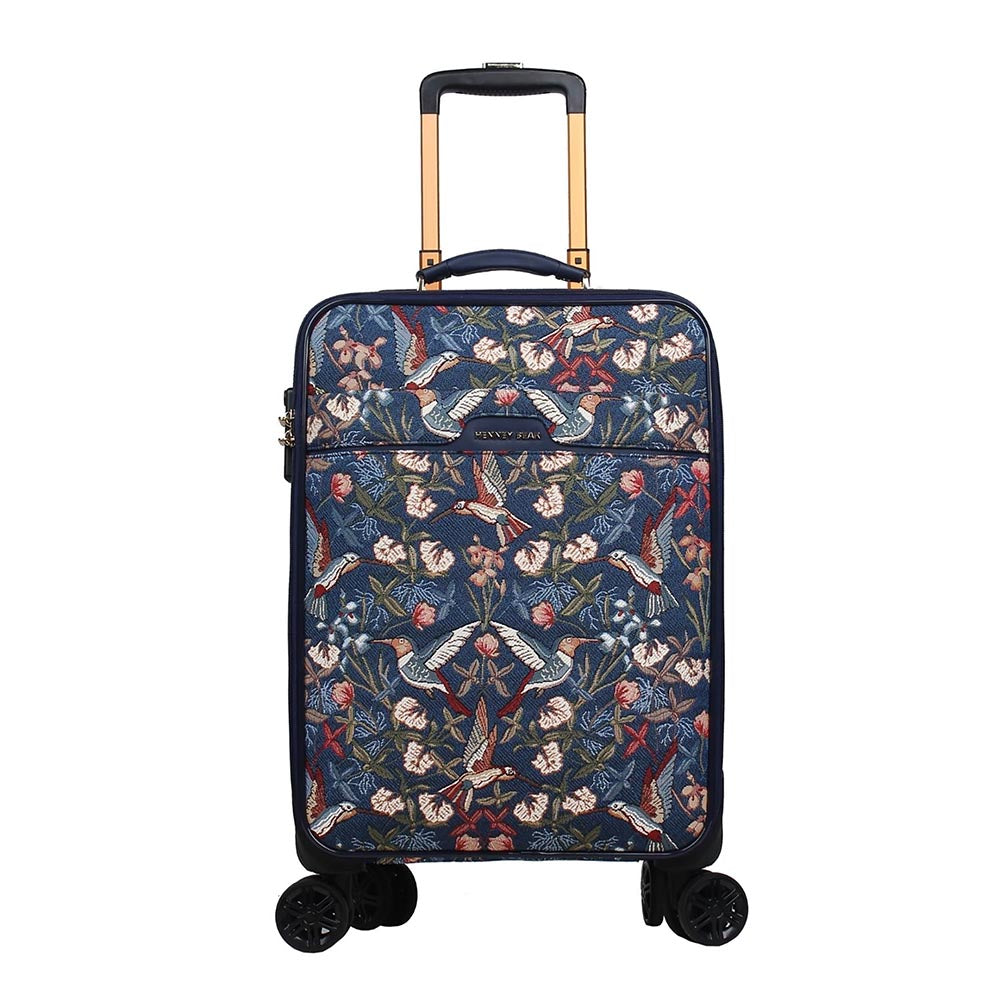 HENNEY BEAR 20 Inch Blue Hummingbird Trolley Bag