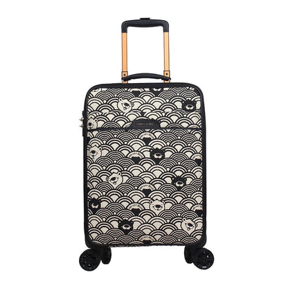 HENNEY BEAR 20 Inch Black White Wave Trolley Bag