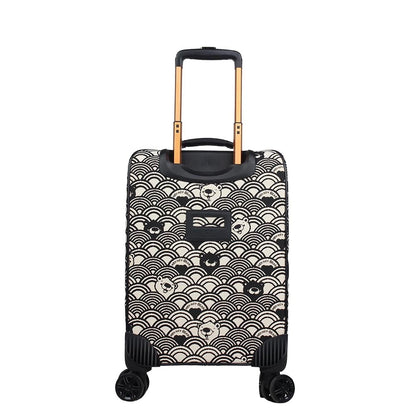 HENNEY BEAR 20 Inch Black White Wave Trolley Bag