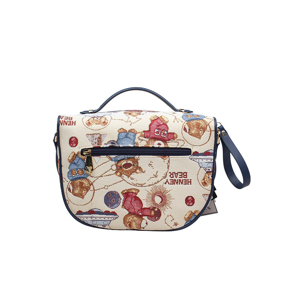 HENNEY BEAR Meta Bear Crossbody Bag with Detachable Strap