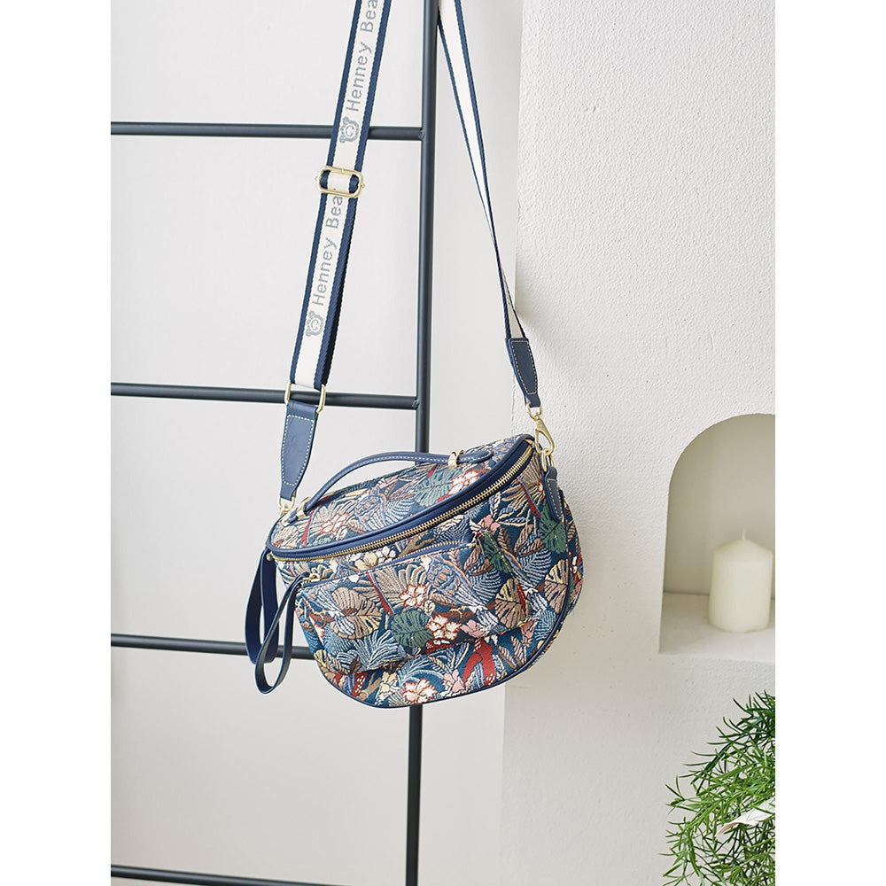 HENNEY BEAR Parrot Song Crossbody Bag with Detachable Strap