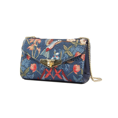 HENNEY BEAR Navy Blue Hummingbird Sling Bag
