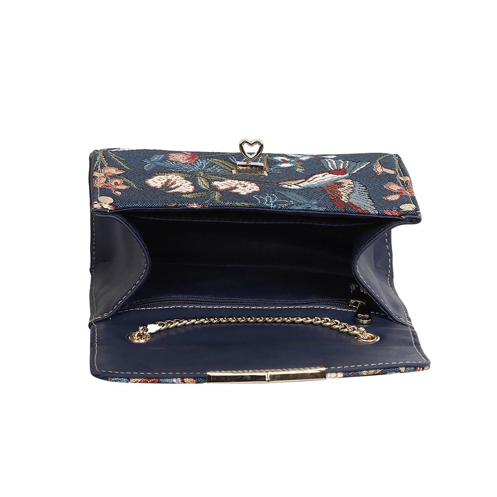 HENNEY BEAR Navy Blue Hummingbird Sling Bag