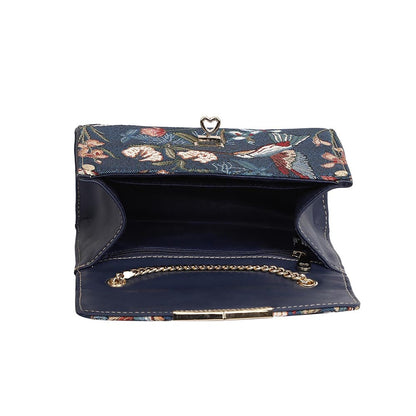 HENNEY BEAR Navy Blue Hummingbird Sling Bag