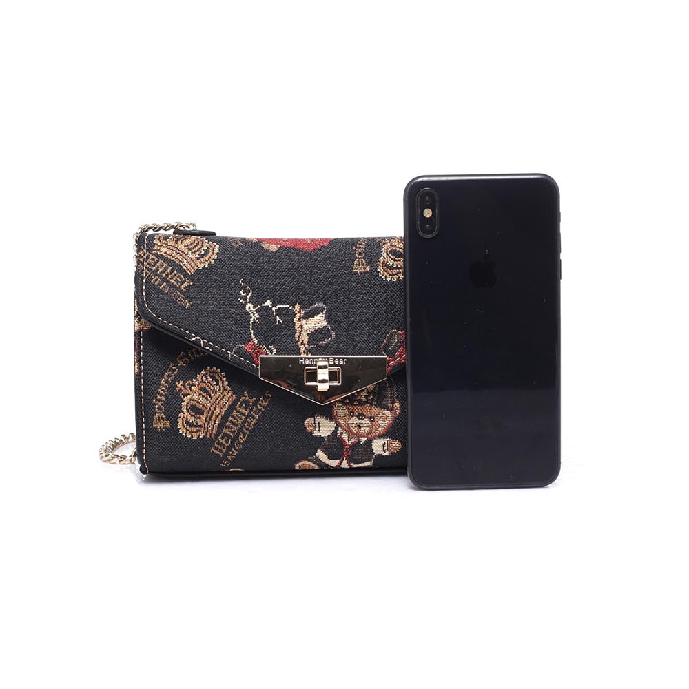 HENNEY BEAR Crown Bear Sling Bag