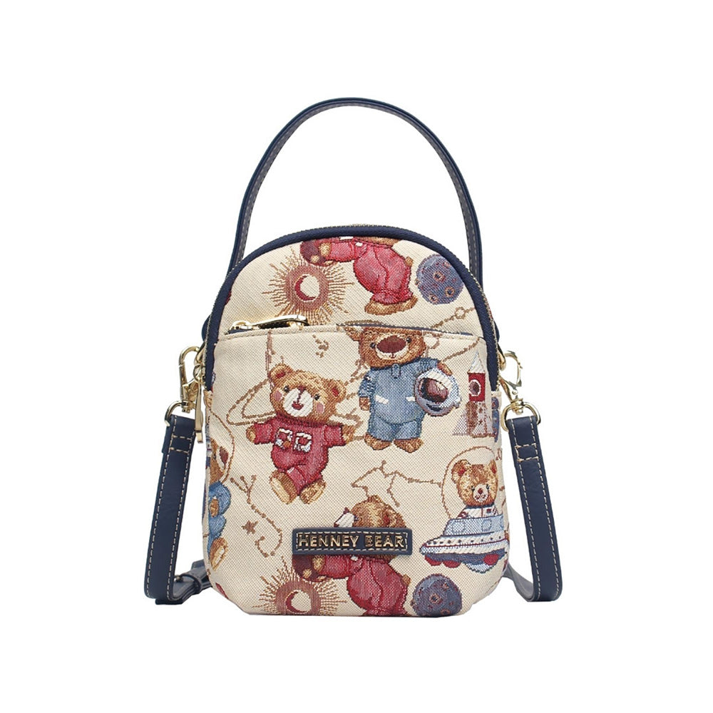 HENNEY BEAR Meta Bear Crossbody Bag with Detachable Strap