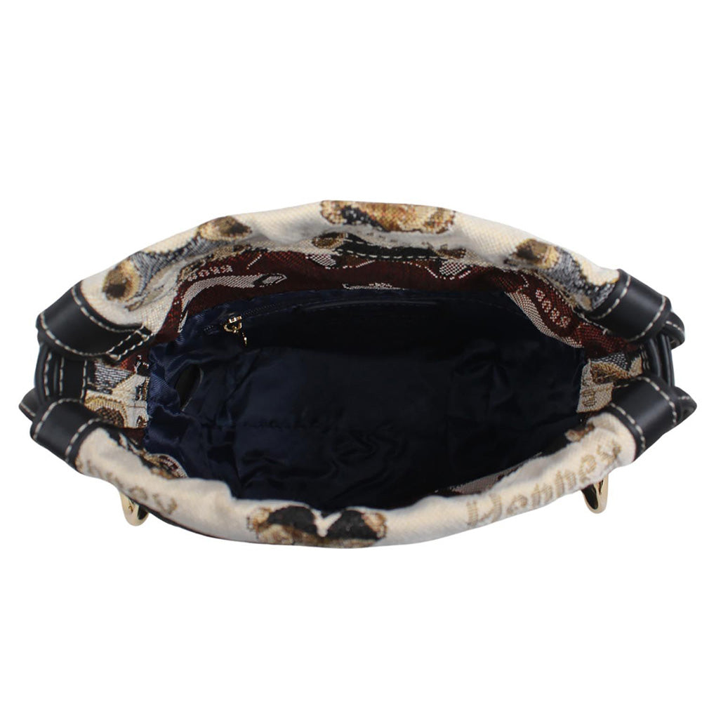 HENNEY BEAR Password Bucket Bag with Detachable Strap